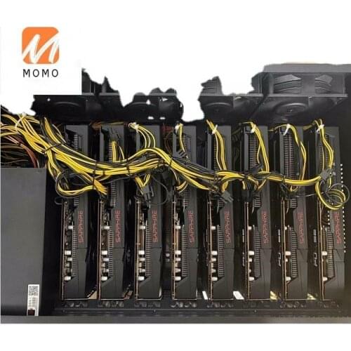 TZ8 GPU Mining Rig Machine Sapphire RX5700xt XFX RX5600xt 320MH/445MH ETH Crypto Mining Rig Machine