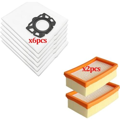 10PCS Replacement Dust Bags for Karcher MV4 MV5 MV6 WD4 WD5 WD6 WD4000 to WD5999 Robot Vacuum Cleaner Spare Part#2.863-006.0