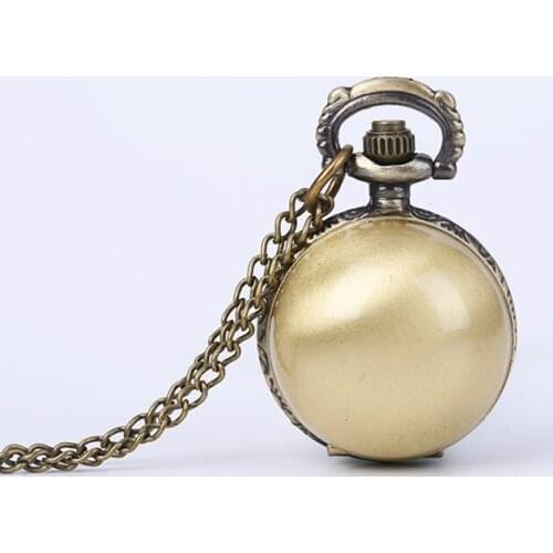 10pcs/lot Wholesale SteamPunk Polished Retro round Ball hang pocket Watch Necklace Chain pendant.x'mas hang gift