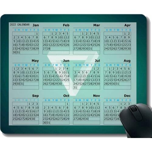 2022 Calendar Mouse Pad,Triangle Light Dark Shape Gaming Mouse Pad