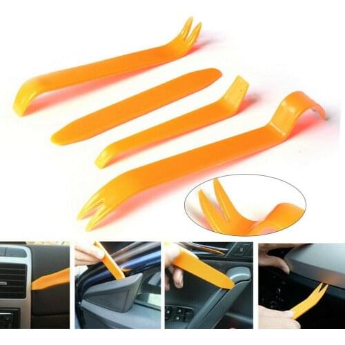 4Pcs Portable Auto Car Radio Panel Door Clip Panel Trim Dash Audio Removal Installer Pry Kit Repair Hand Tools