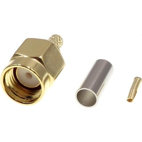 5PCS Radio-frequency Coaxial RF Connector SMA Male Head Female Needle Changer RP-SMA Connect RG316 RG174 Electric Cable