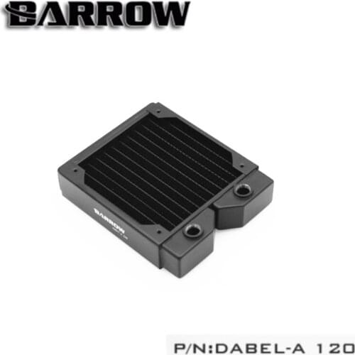 Barrow Dabel-A120 copper 120mm computer Water discharge liquid heat exchanger threaded thread radiator for 12cm fans