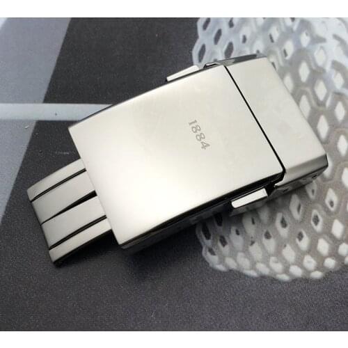 Brand quality Stainess Steel Buckle For Breitling Watchband 20*20mm Polishing Double Click Clasp watch band strap 1884 logo on