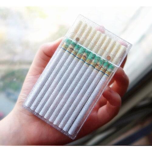 Holder 20pcs Silver Glitter Slim Female Ultra-Thin Cigarette Case Transparent Smoking Gadget Wedding gift for the guests