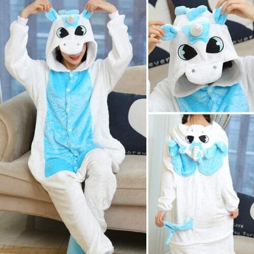 Flannel Animal Children Pajamas Sets Winter Hooded Animal Stitch Cartoon Kids Pajamas For Boys Girls Sleepwear Onesies Pyjamas