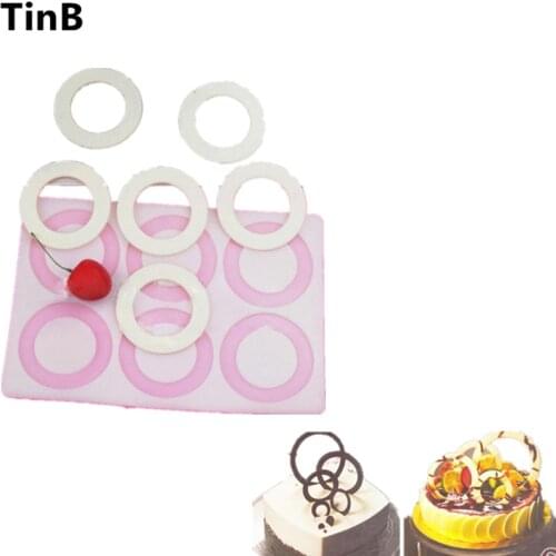 Hot New Hollow circle Chocolate Candy Jello 3D Silicone Mold Chocolate Bithday Cake Mould Silicon Fondant Cake Decorating Tools