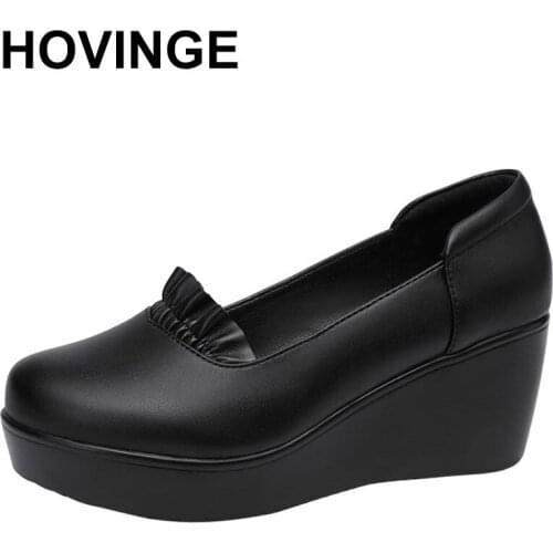 HOVINGEBrand Girls Marry Jane Pumps Heart Buckle Platform Lolita Womens Pumps Gothic Sweet Spring Womens Shoes Size 43
