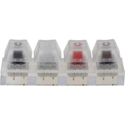 Kailh MX Switch Acrylic Mechanical Keyboards Switch 4 Translucent Clear Tester