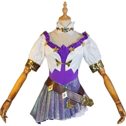 Game LOL Seraphine Cosplay Costume KDA ALL OUT Pop Star Singer New Skin Cosplay Dress Halloween Christmas Costumes for Women