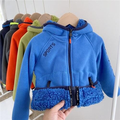 3 4 5 6 7 Years Baby Boys Thicken Jackets Winter New Arrival Causal Children Plus Velvet Coats Boys Fashion Hooded Warm Outwear
