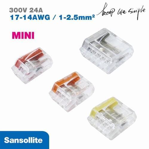 2-10pcs mini Connectors home improvement quick wiring connectors Terminal block for electrical wire connectors