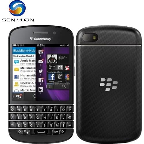Original Blackberry Q10 Cell Phone Mobile phone 3.1" Dual Core 8MP 2GBRAM 16GB ROM 3G &4G GPS WIFI QWERTY cellphone refurbished