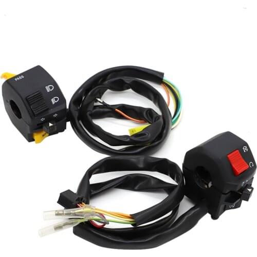 GN 250 Motorcycle Handlebar Switch Electric Bike Scooter Horn Turn Signals On/Off Button Light Switch for Suzuki GN250