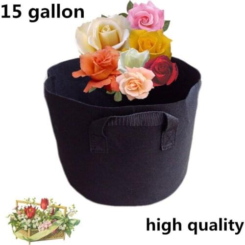 Pocketgarden 2 pcs home garden balcony garden pots of organic vegetables planting Gardening planting bags 15gallon 35*40cm