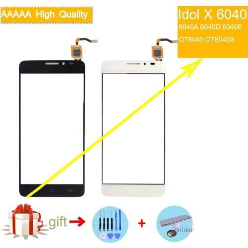 5.0" For Alcatel One Touch Idol X OT6040 6040 6040A 6040D 6040E TouchScreen Sensor Digitizer Glass Front Lens Panel Touch screen