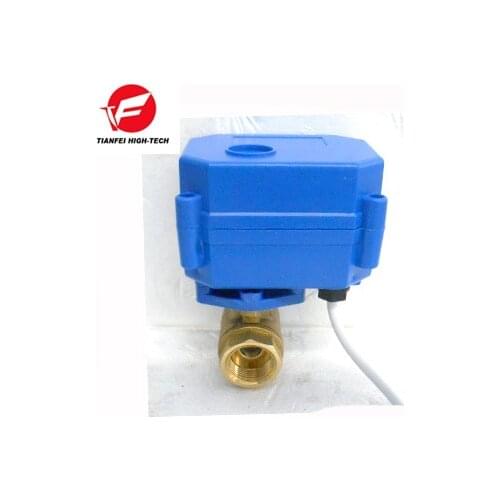 TF DC3.6-6v,DC12V DN8,DN10,DN15,DN20 CR01 CR02 CWX-15Q 1.5nm 3s brass NPT BSP reduced bore female-female electric ball valve