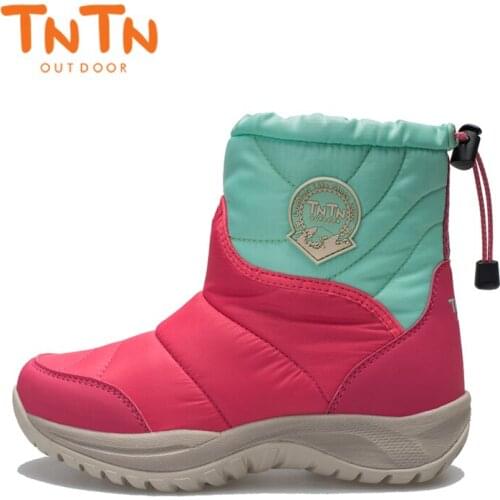 TNTN 2020 outdoor winter wool warm short tube plus cashmere waterproof slippers female leisure cotton shoes ski boots