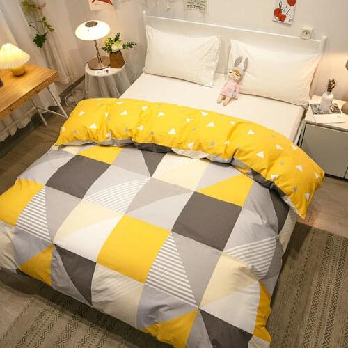 1pc 100% Cotton Quilt Cover Queen/King Size Geometric Pattern Duvet Cover Fundas De Edredón King Comforter Cover For Winter Warm
