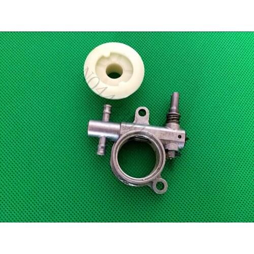 5sets 25CC/38CC 2500/3800 Chainsaw Spare Parts Chainsaw Oil Pump With Worm Drive Gear Fits Chain Saw High Quality