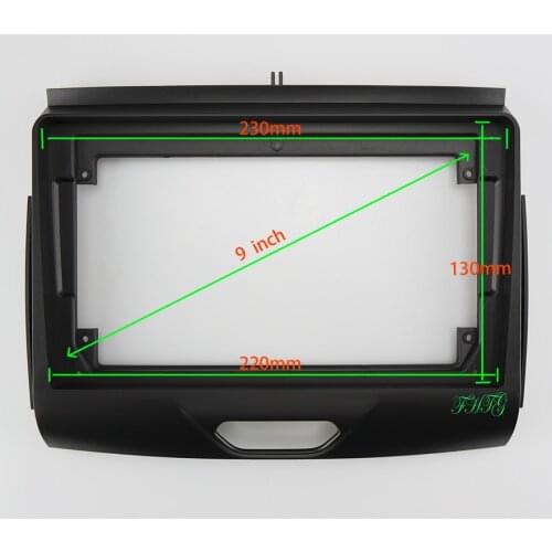 9 INCH Car Audio Frame GPS Navigation Fascia Panel Car dvd Plastic Frame Fascia is suitable for 2015+ FORD RANGER