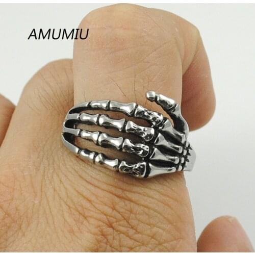 AMUMIU Punk Rings For Men