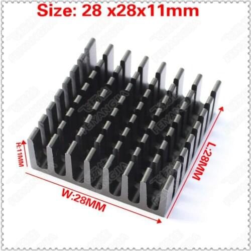 Free shipping) 5pcs Heatsink 28x28x11mm Computer Memory Chips Radiator Cooling Radiator RAM Heatsink