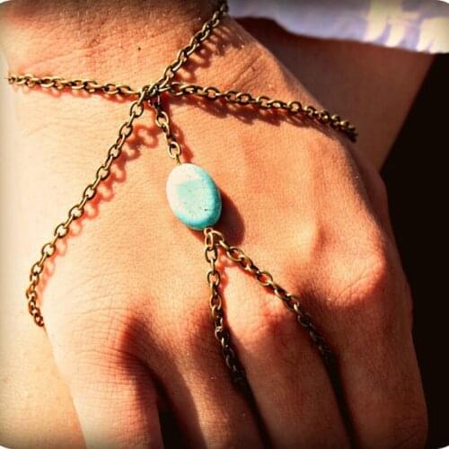 Charm Bracelet for Women Layered Green Stone Bracelets Women Boho Tassel Fashion Jewelry Wholesale Bulk Pulseras Kpop