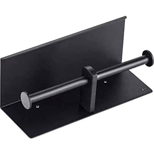 New Toilet Paper Holder with Shelf, 304 Stainless Steel Double Toilet Rolls Tissue Holder for Bathroom, with Phone Tray