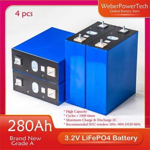 DIY 4S 12V 24V 48V 100A 200A 300A Solar Inverter Batteries EV Car LiFePO4 Deep Cycle Battery Pack Lithium iron Cell Brand 3.2V