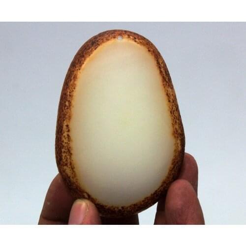 China Xinjiang natural Special grade Hetian Jade Seed material Guanyin Pendant AAA