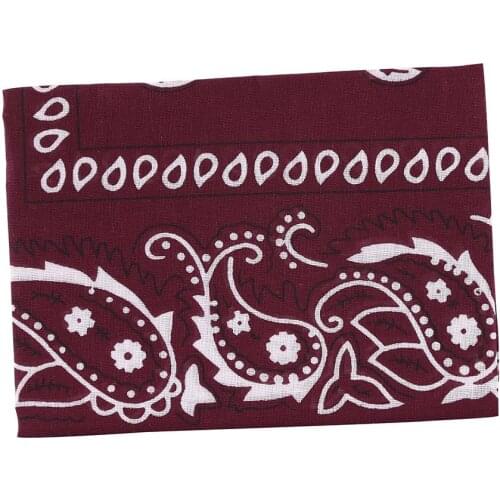 Cool Cotton Lady Men Square Bandana Hiphop Head Wrap Scarf Wristband 55 x 55cm