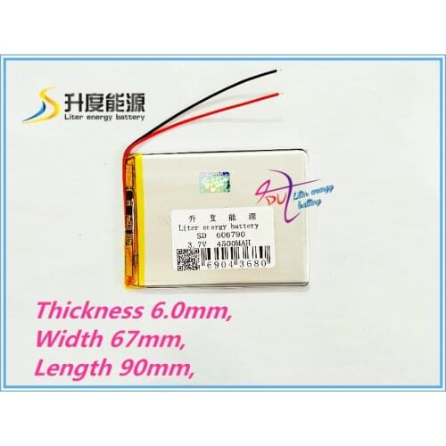 606790 3.7V 4500mah 606590 Lithium polymer Battery For Tablet PCs Digital Products Rechargeable batteries