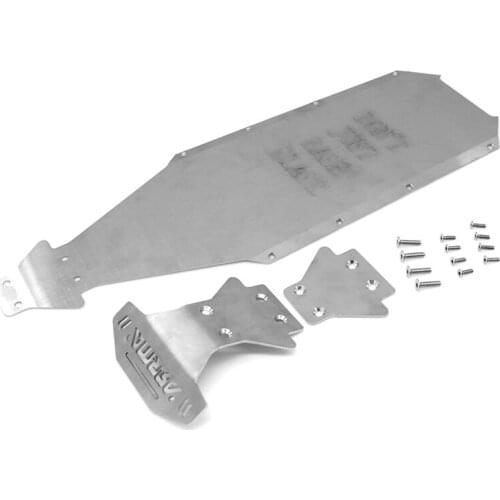 Metal Stainless Steel Chassis Armor Protection Protector Skid Plate for Arrma Kraton EXB 1/8 RC Car Upgrade Parts
