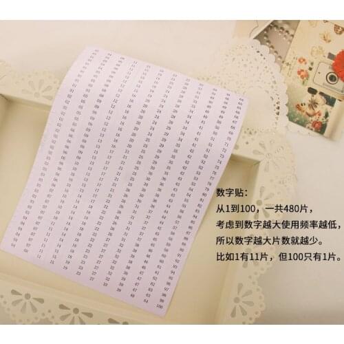 Oneroom DMC Colour Number Stickers Rectangl approx 17x6mm, Diamond Painting for pfaff juki brother tajima singer