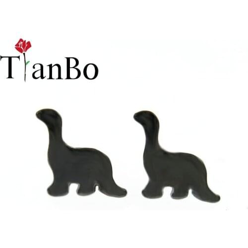 New Fashion Tiny Cartoon Trendy Simple Copper Alloy Jewelry Dinosaur Dragon Animal Stud Earrings for Wome