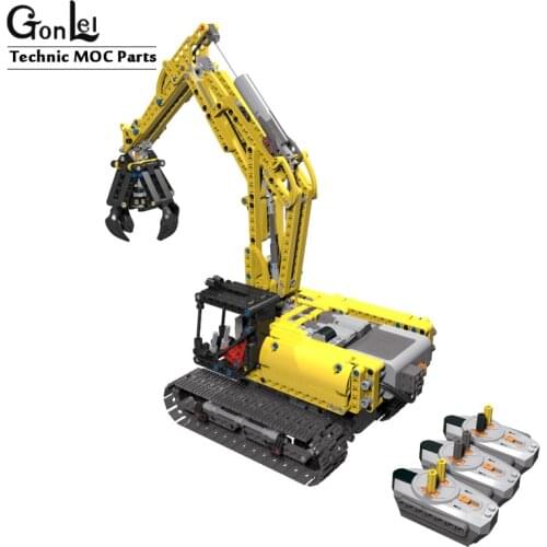 NEW High-Tech MOC Brick Model 42006 Excavator MOD Version full RC Power Functions Set Building Blocks Bricks DIY Toys Kids gifts