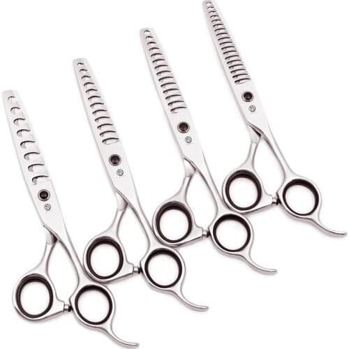 Hair Scissors for Hairdresser 6" Purple Dragon JP 440C Fishbone Tooth Professional Thinning Shears Salon Cutting Scissors 2004