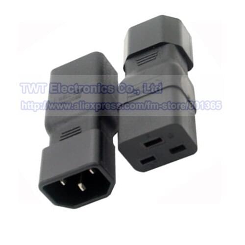 PDU PSU USP Power Adapter, IEC C14 Male to C19 Female Connector Converter , 4pcs ,Free shipping