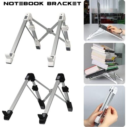 Portable Folding Laptop Stand Aluminum Alloy Notebook Heightening Bracket Adjustable PC Holder