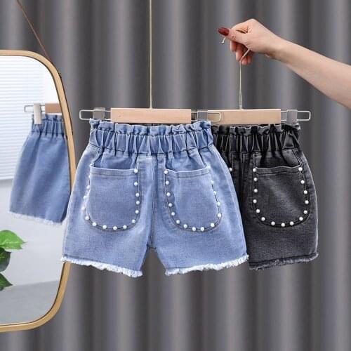 New Summer Kids Short Denim Shorts For Girls Fashion Girl Short Princess Jeans Children Pants Girls Shorts Girls Clothing