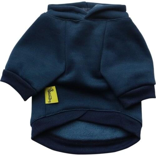 PUOUPUOU Funny Letter Dog Clothes Winter Dog Pet Clothes Big Heart Hoodies Sweatshirt for Small Medium Dogs Ropa Para Perros