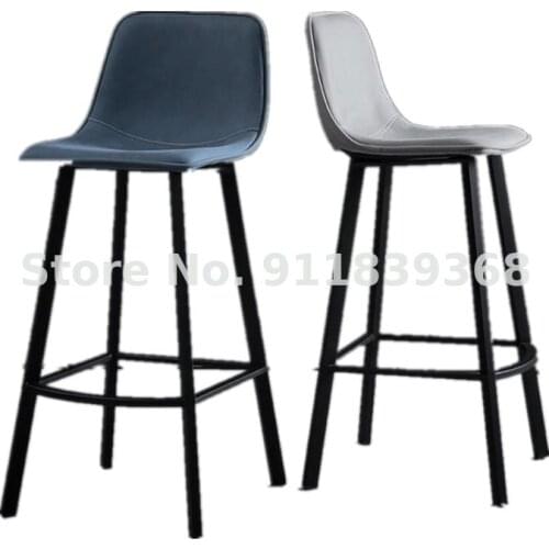 Light Luxury Family Bar Chair High Stool Bar Stool High Stool Modern Northern Europe Simple Bar Chair Front Desk Chair