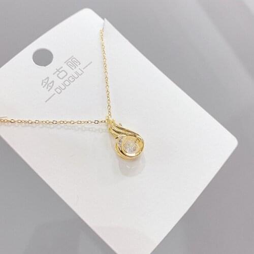Dancing Crown Smart Necklace Female Micro Inlaid Zircon Pendant Five-Pointed Star Korean Style Short Clavicle Chain Pendant