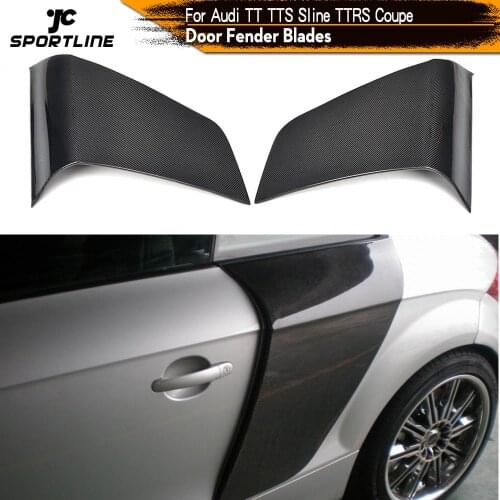 Carbon Fiber / FRP Side Door Fenders Blade Panels Flares for Audi MK2 8J TT TTS TTRS Coupe 2-Door 2008 - 2014 Door Side Fender
