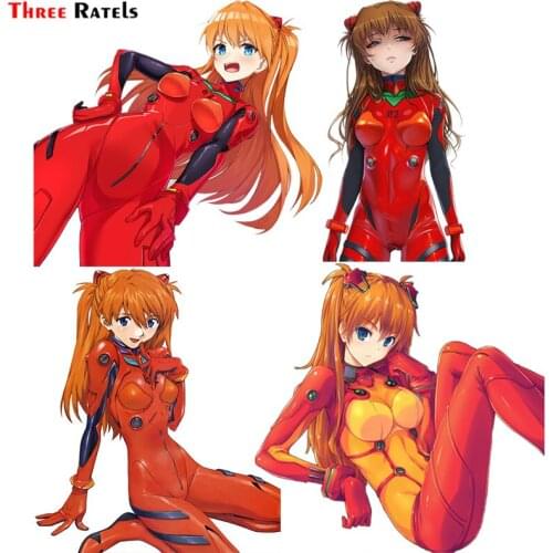 Three Ratels F340 Body Suit Souryuu Asuka Langley Sticker For Iphone12 School Gift Helmet Skateboard Laptop Car Vinyl Decal
