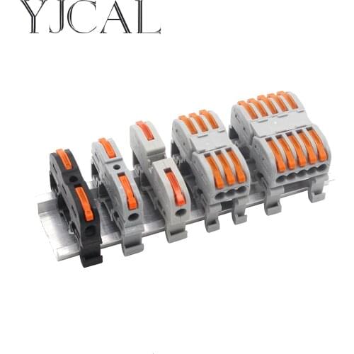 YJCAL SPL SPG Rail Type Quick Wire Connecto Terminal Press Type Connector Instead Of UK2.5B Combination Terminal Block