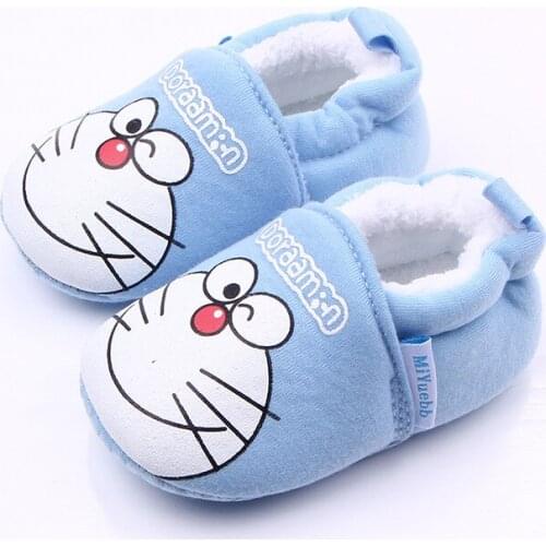 Winter Children Flip Flops Kids Slippers Home Baby Girl Boys Clothes Slipper Indoor Cotton Cartoon Cats Slippers Room Skid Warm