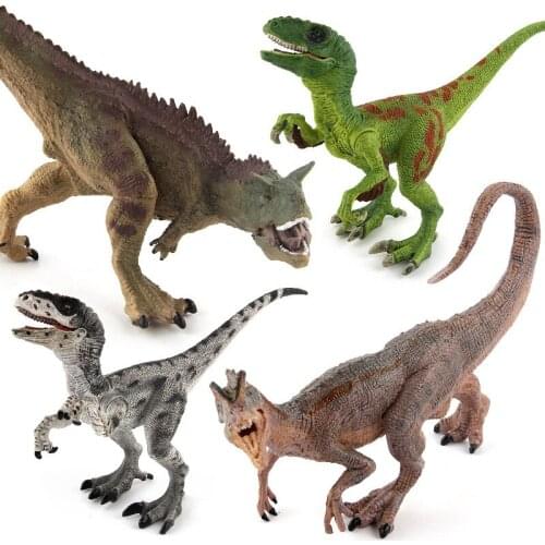 1pcs Solid Simulation Raptor Cosplay Double Crown Long Jurassic Toys For Boys Variety One Piece Christmas Gifts For Everyone