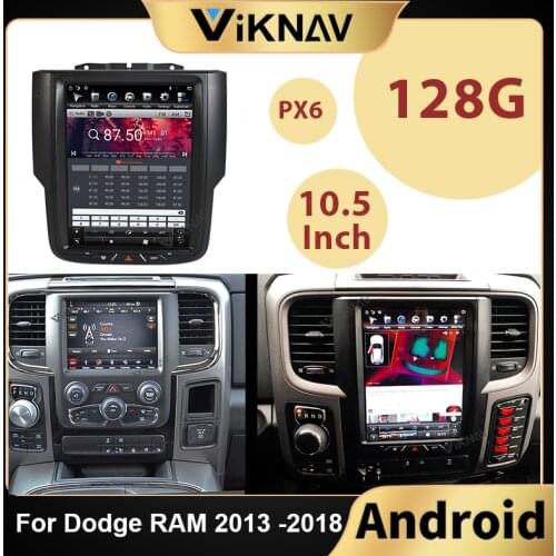 128G Android Car radio for Dodge RAM 2013 -2018 car GPS navigation auto audio headunit multimedia player DVD stereo Receiver